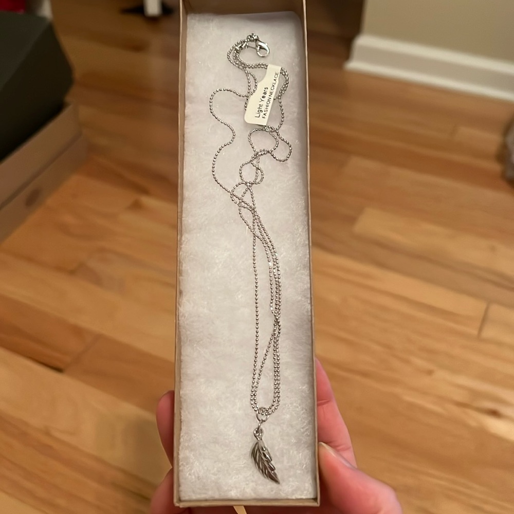 Light Years - Silver Leaf Necklace